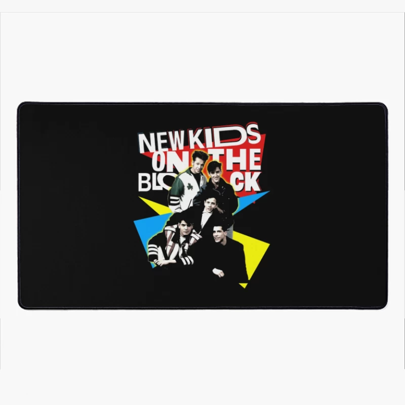 New Kids On The Block Retro Album Art Design Desk Mat