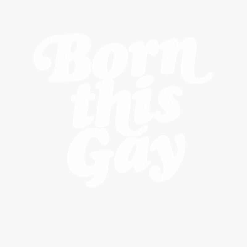 Born This Gay - Retro Typography Design Cotton Tote Bag