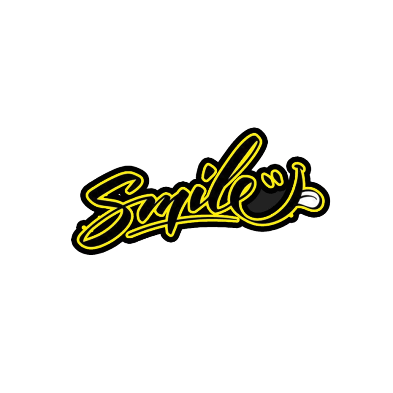 Modern Graffiti Art Design Featuring "Smile" Pin