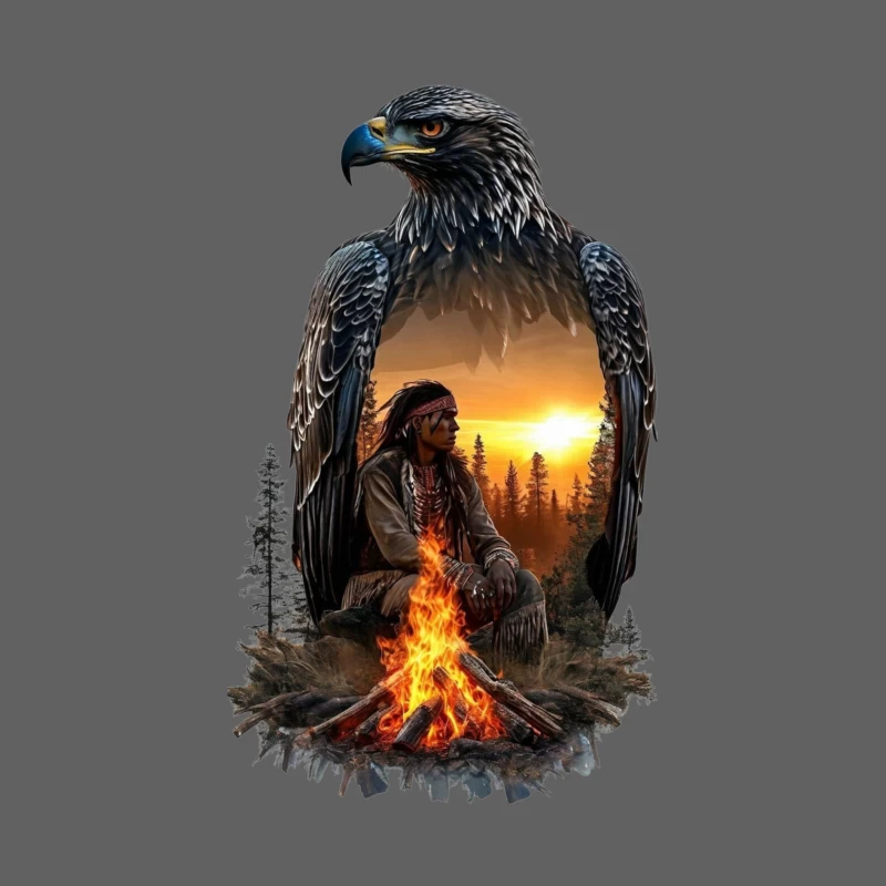Spirit of the Eagle: A Native American Connection Male Tank Top