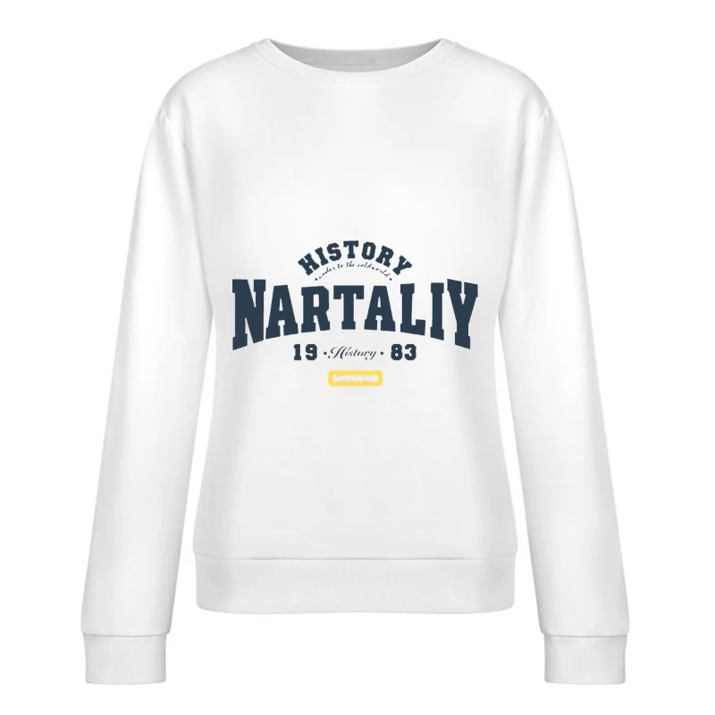 Vintage Nartaliy Design von 1983 Damen Pullover Sweatshirt