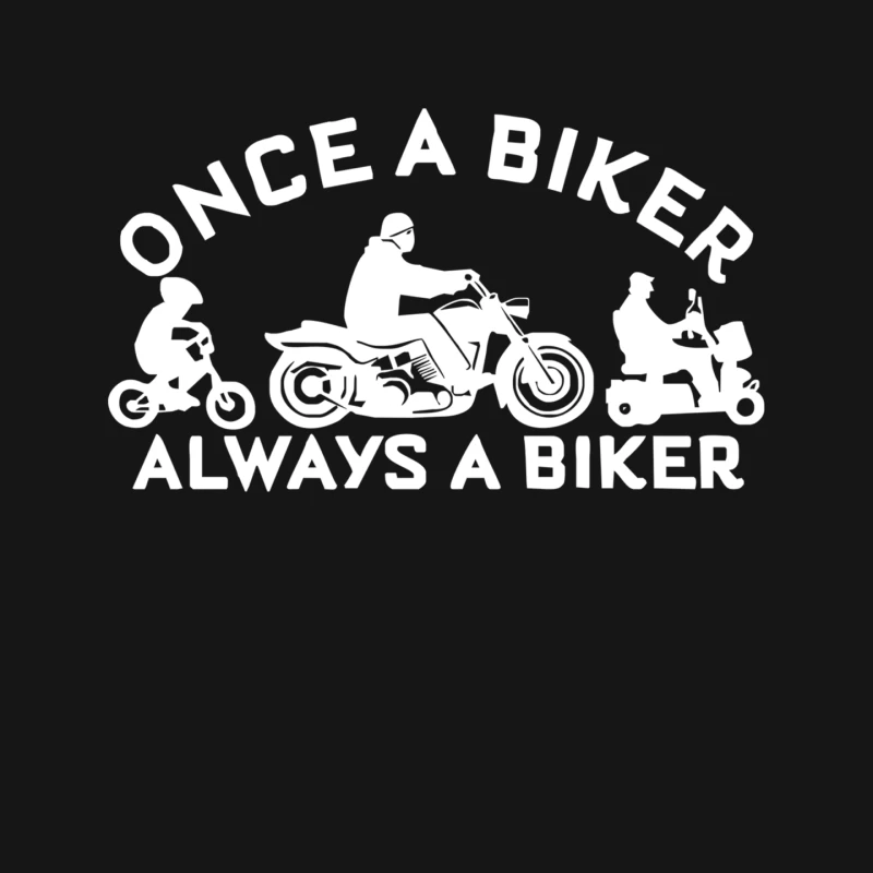 Once a Biker Always a Biker Motorcycle Mouse Pad