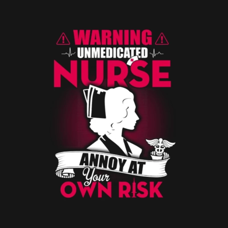 Avertissement infirmière humoristique Homme Manches Longues T-Shirt