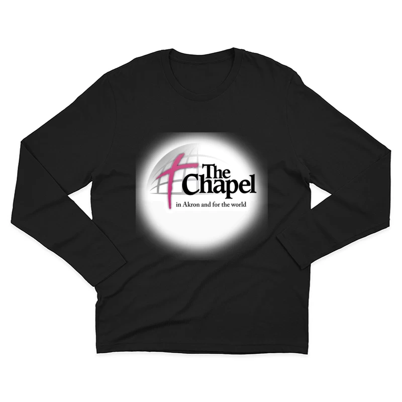 The Chapel Church Logo with Pink Cross - Akron Religious Organization Male Long Sleeve T-Shirt