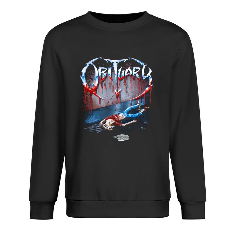 Obituary Slowly We Rot 2 Male Pullover Sweatshirt