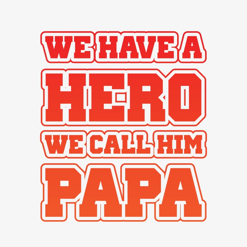 Papa, notre héros Homme Sweat-shirt à enfiler