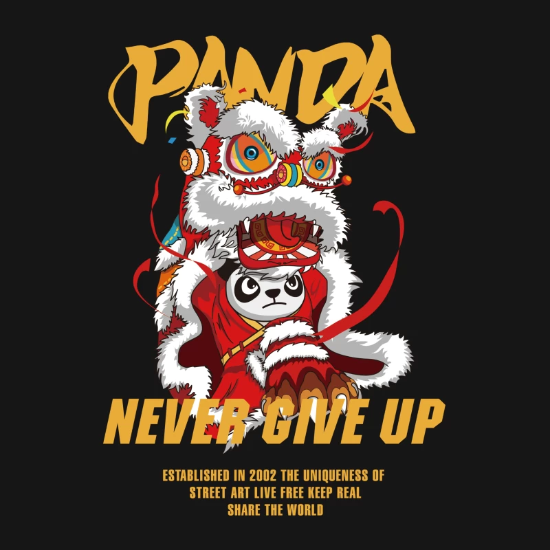 Panda-Motivationskunst mit Drachenkostüm Herren T-Shirt
