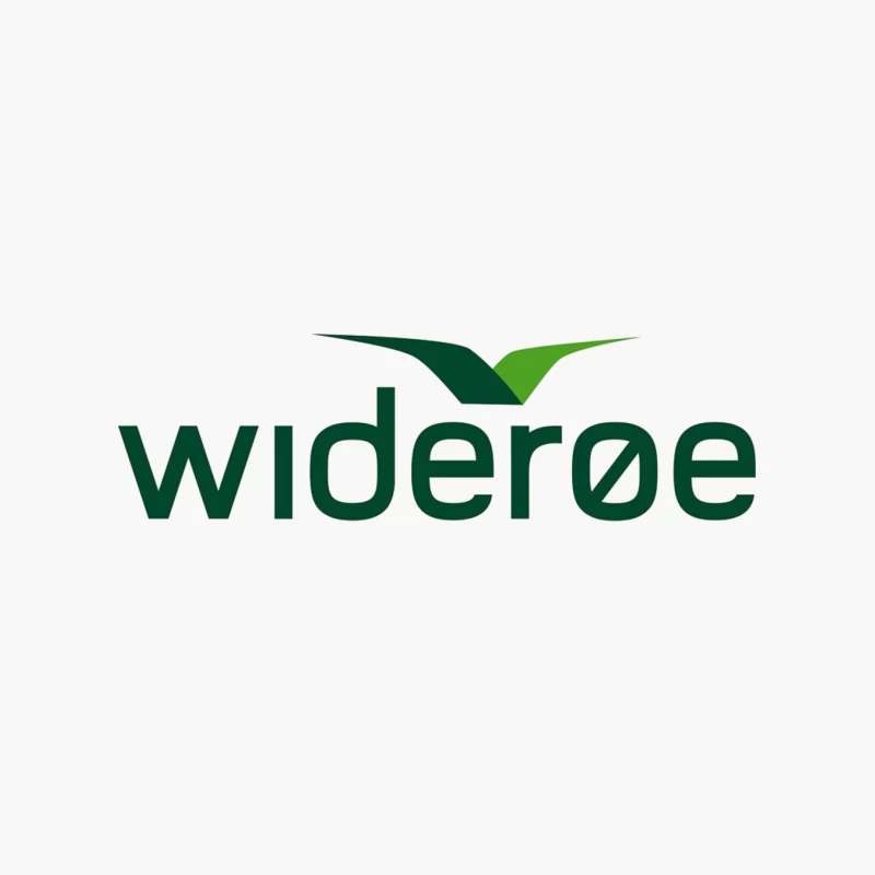 Wideroe Airlines Green Bird Logo Design Cotton Tote Bag