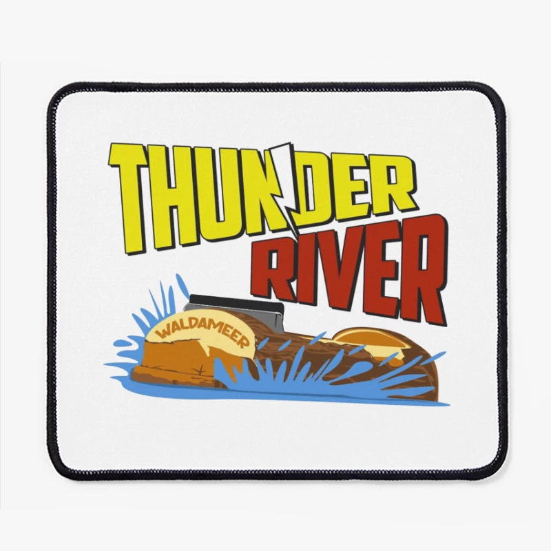 Thunder River Water Ride Logo at Waldameer Park Mouse Pad