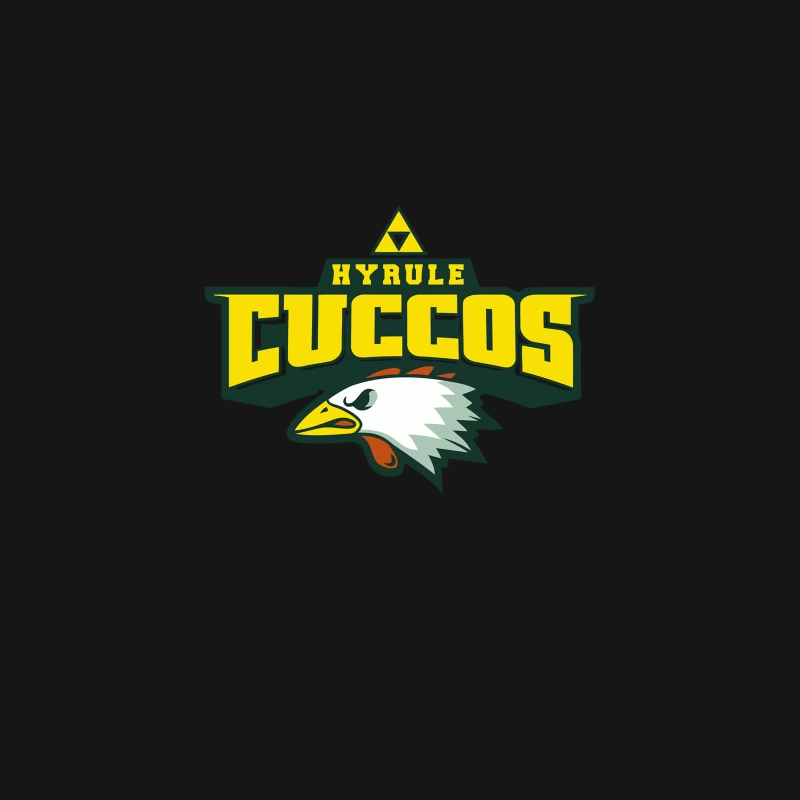 Hyrule Cuccos: Fantasy Sports Team Logo with Eagle Mascot Desk Mat