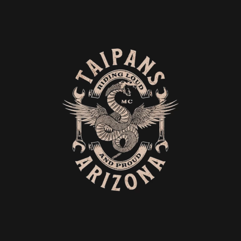 Logo Arizona Taipans avec Ailes Homme Manches Longues T-Shirt
