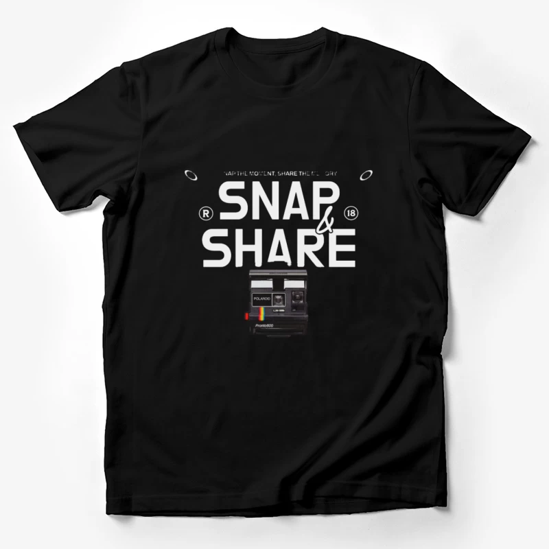 Teilen Sie den Moment mit einer Polaroid-Kamera Herren T-Shirt