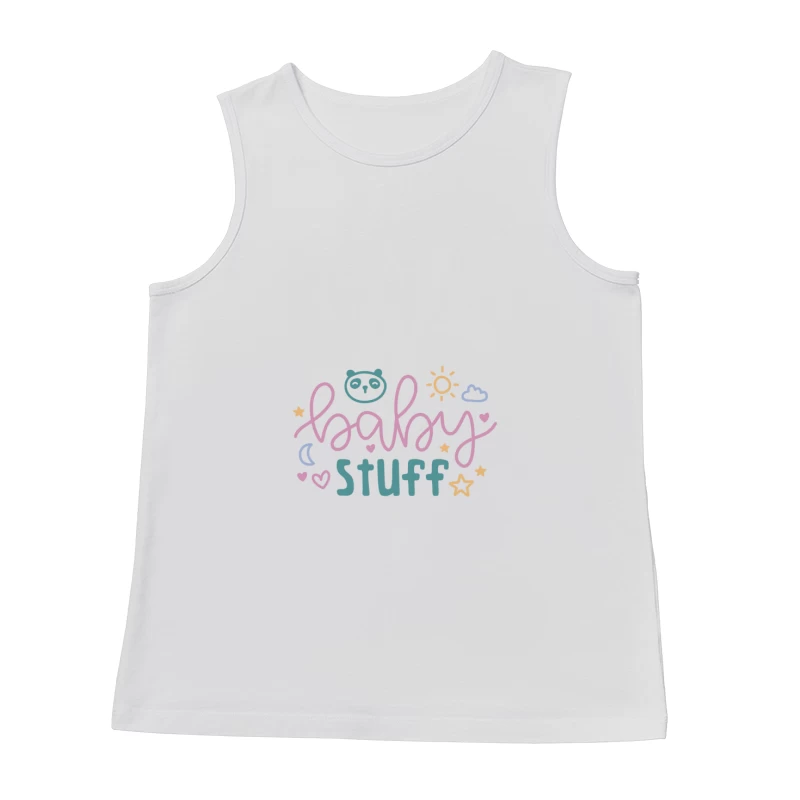 Design mignon pour bébé avec motifs étoile et soleil Homme Débardeur