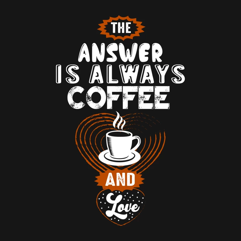 Café et amour : la réponse Femme T-Shirt