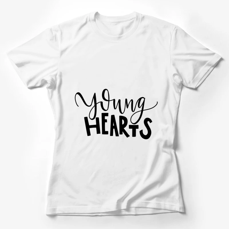 Design typographique Young Hearts Femme T-Shirt