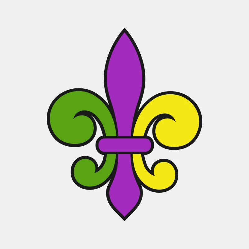 Fleur-de-Lis Multicolore Homme Débardeur