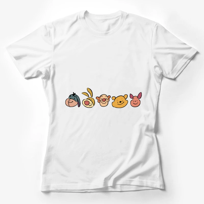 Freundliche Charaktere im Cartoon-Stil Damen T-Shirt