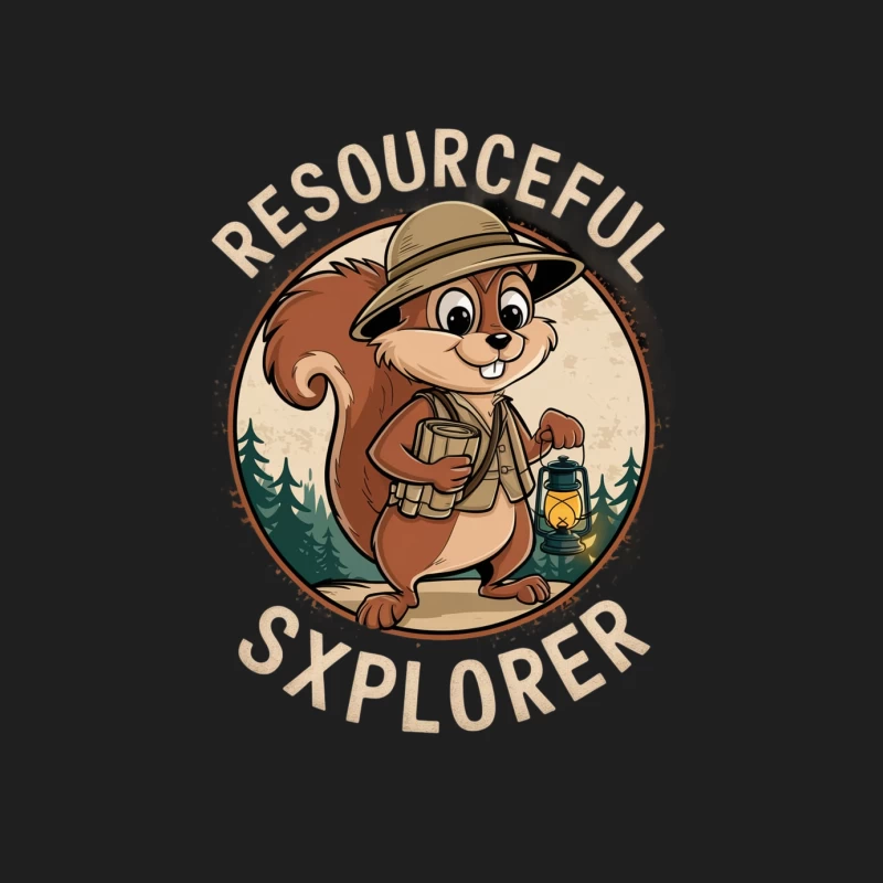 Resourceful Explorer Squirrel in Forest Adventure Male Tank Top