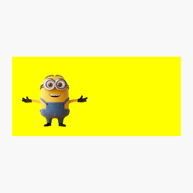 Cheerful Minion Character in Yellow and Blue Coffee Mug