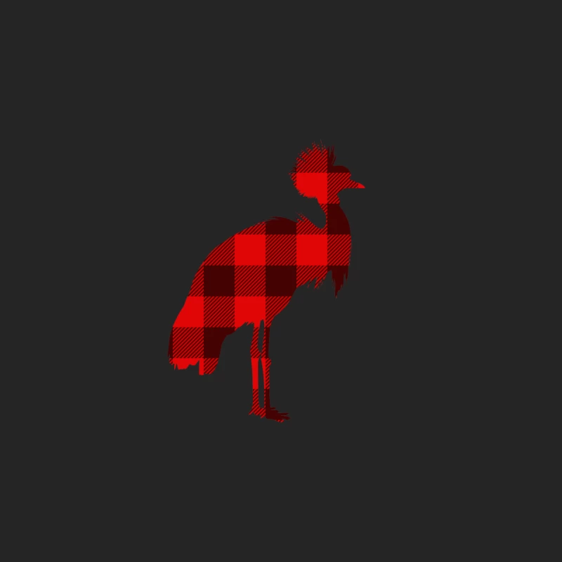 Silhouette d'oiseau à carreaux Homme Sweat-shirt à enfiler