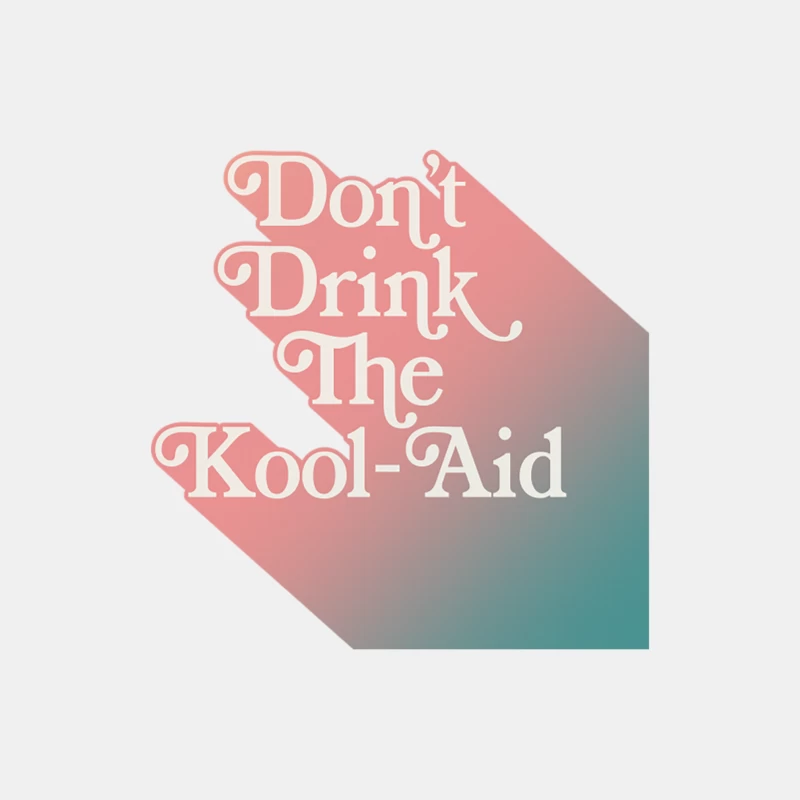 Don_t Drink The Kool-Aid Retro 70s Typographic Design Male Tank Top