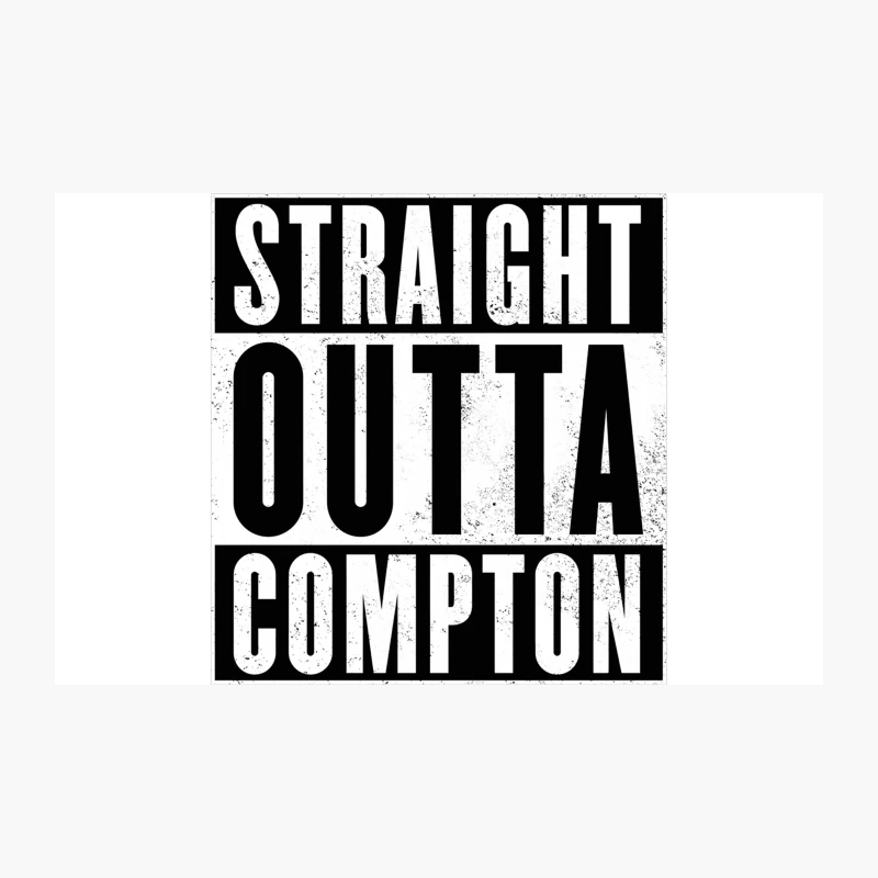 Iconic Hip Hop Album Cover: Straight Outta Compton Travel Mug