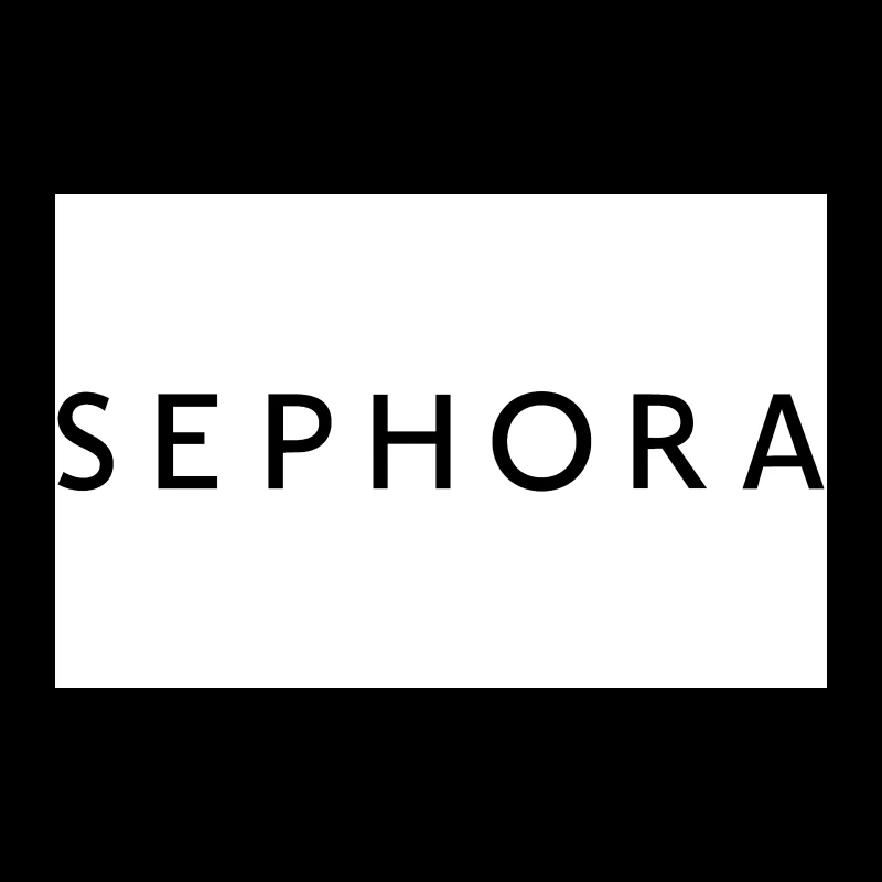 Sephora Black and White Corporate Logo Travel Mug