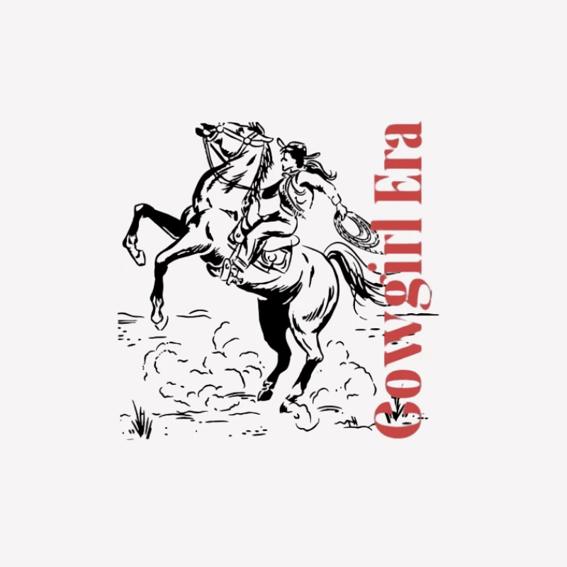 Design de Cowgirl Rodéo Homme T-Shirt