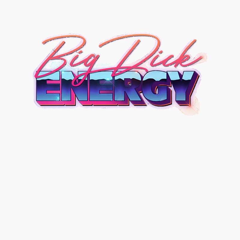 Big Dick Energy - 80s Aesthetic Design Cotton Tote Bag