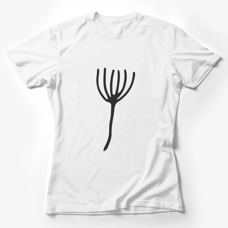 Branche abstraite avec lignes Femme T-Shirt