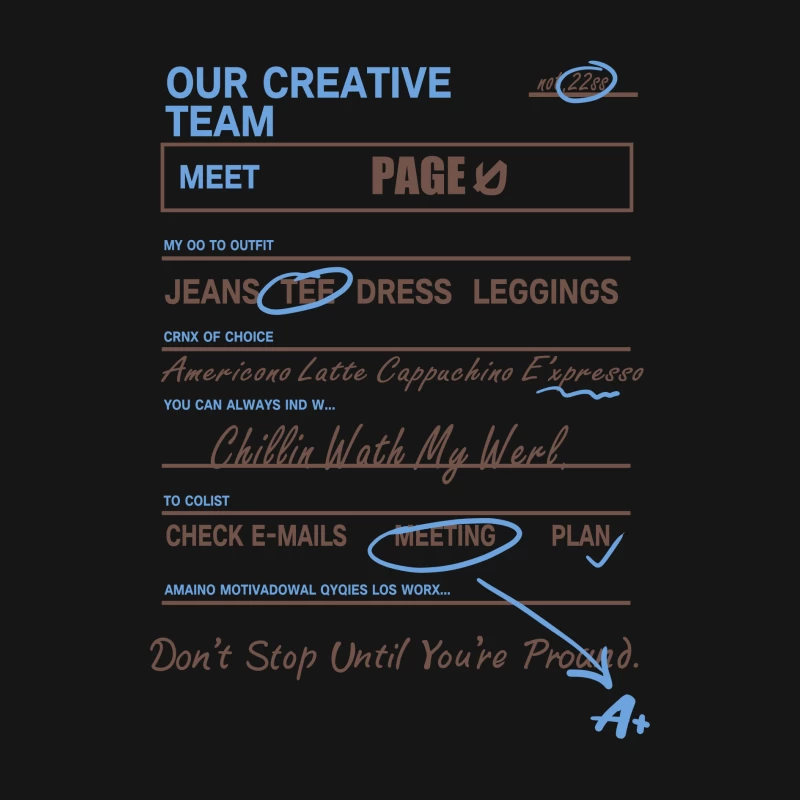 Kreativteam Vorstellung Herren Langarm T-Shirt