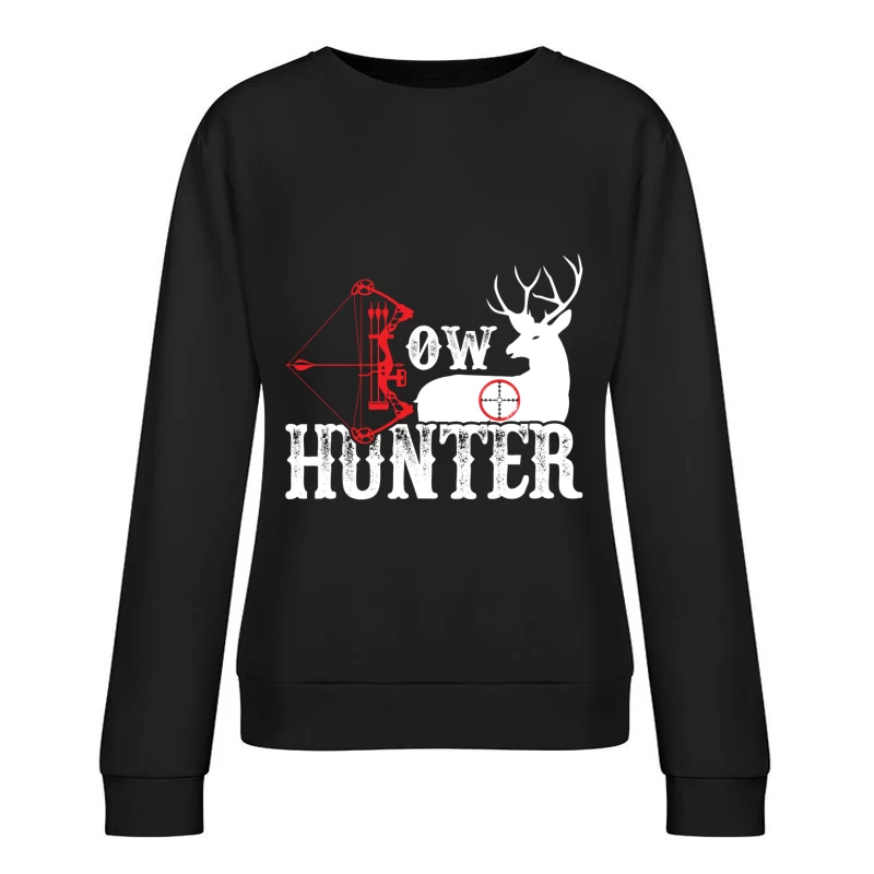 Chasseur à l'Arc et Cerf Femme Sweat-shirt à enfiler