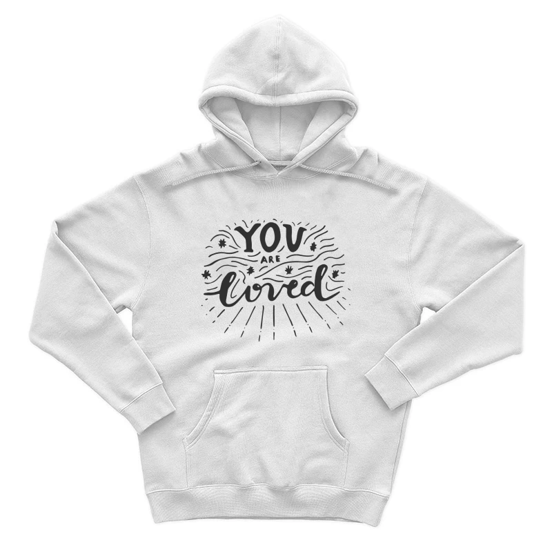 Message inspirant : Vous êtes aimé Homme Sweat à capuche