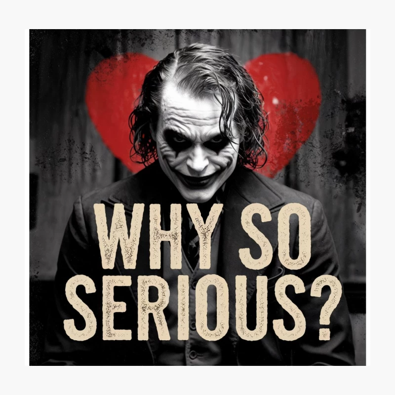 Joker's Dark Humor: Why So Serious? Throw Pillow