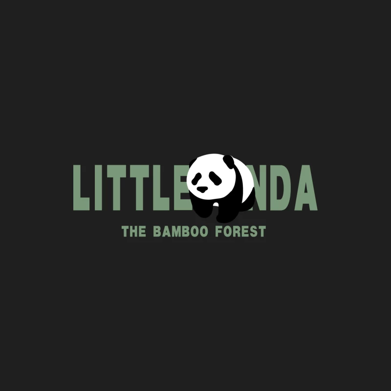 Kleiner Panda im Bambuswald Logo Herren Tanktops