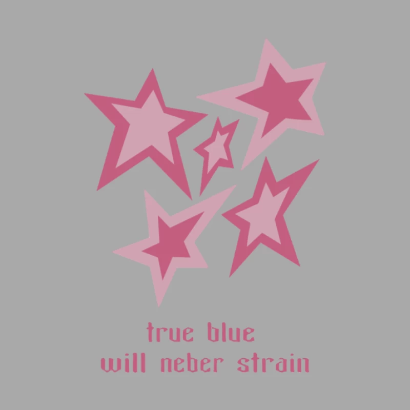 Rosa Sterne mit Spruch Herren Pullover Hoodie