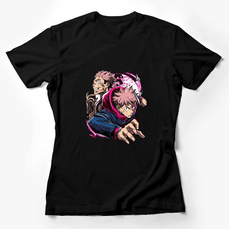Anime-Kampf mit Charakter-Paar Damen T-Shirt