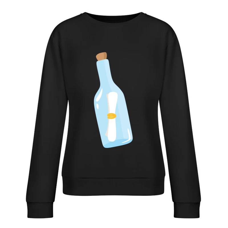 Bouteille avec message à l'intérieur Femme Sweat-shirt à enfiler