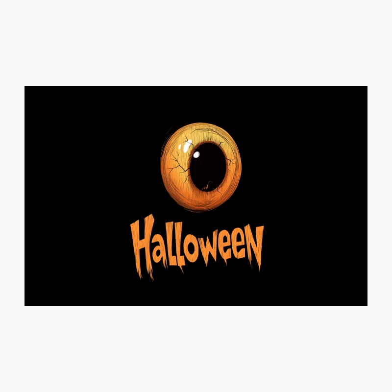 Spooky Halloween Eye Graphic Design Travel Mug