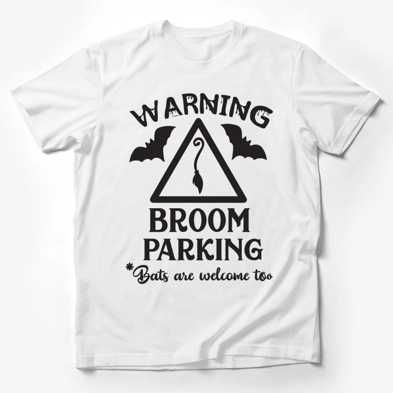 Panneau de stationnement de balai avec chauves-souris Homme T-Shirt