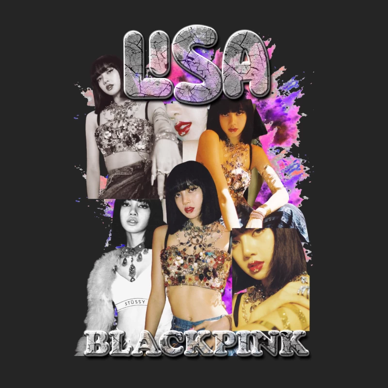 Lisa from BLACKPINK Collage Female Pullover Sweatshirt
