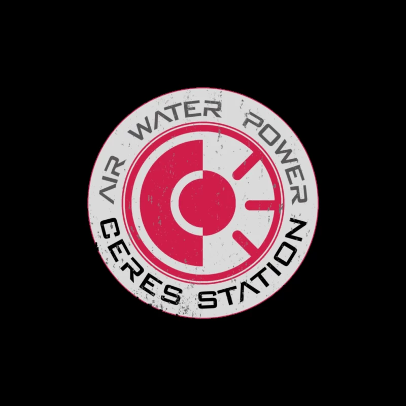 Expanse Ceres Station Logo Sign Throw Pillow