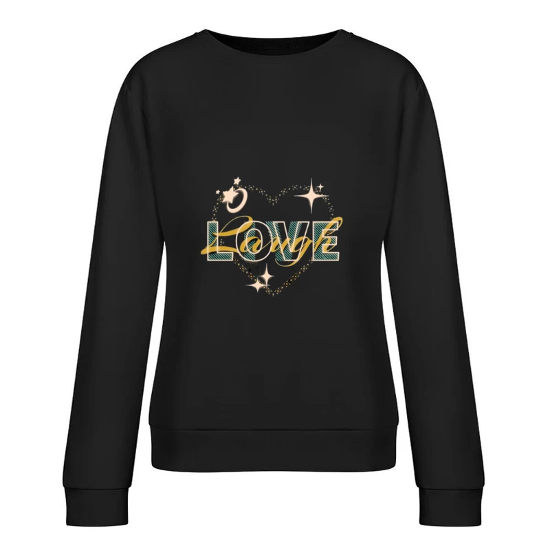 Illustration Amour Étoilé Femme Sweat-shirt à enfiler