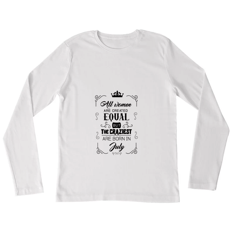 Château avec lune Femme Manches Longues T-Shirt