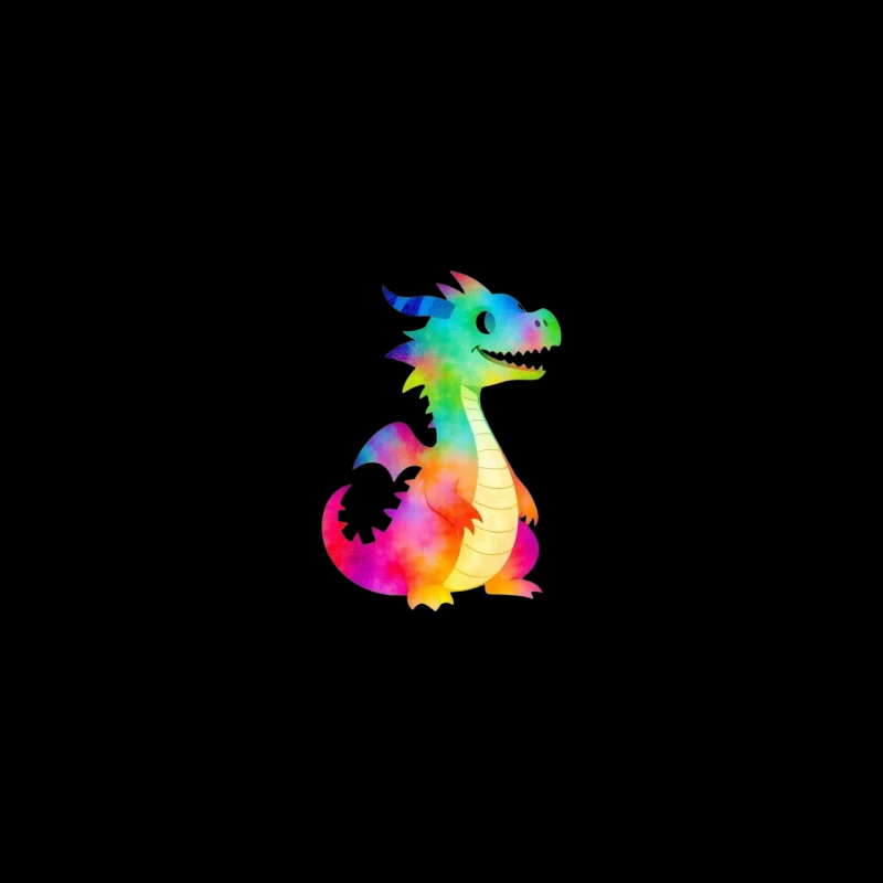 Colorful Cartoon Dragon Character Coffee Mug
