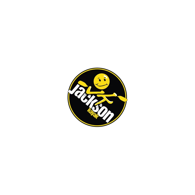 Jackson Kayak Sports Logo with Yellow Smiley Design Coffee Mug