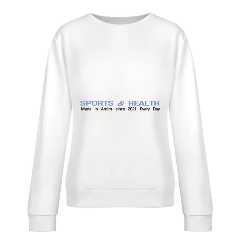 Sport und Gesundheit Logo Damen Pullover Sweatshirt