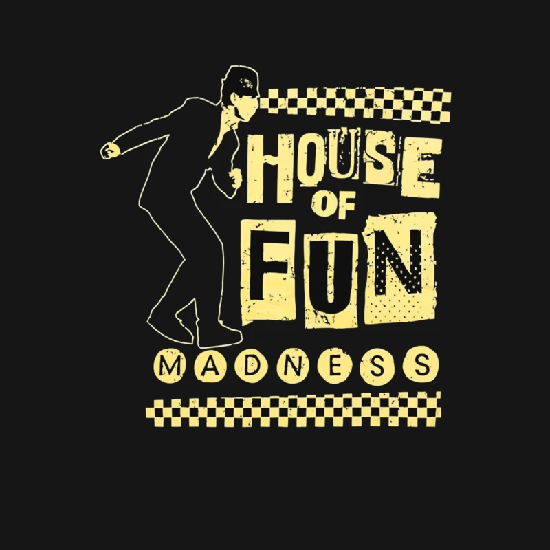 Madness - House of Fun Vintage Band Logo Design Male T-Shirt