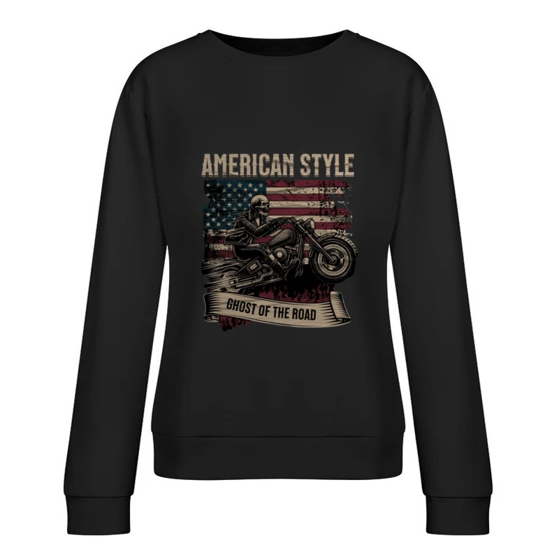 Amerikanischer Geisterfahrer Damen Pullover Sweatshirt
