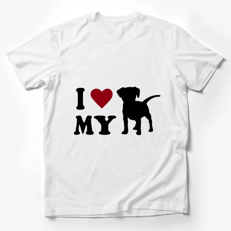 Ich liebe meinen Hund Herren T-Shirt